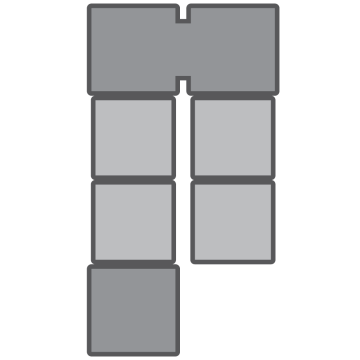PS24U55TTS - 24-foot ramp with 5-foot platforms
