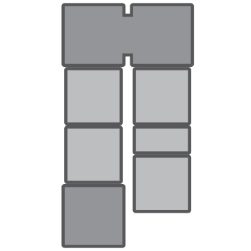 PS28U55TTS - 28-foot ramp with 5-foot platforms