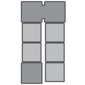 PS30U55TTS - 30-foot ramp with 5-foot platforms