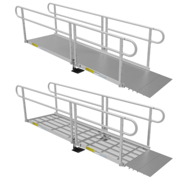PATHWAY 3G Modular Access System - Solid Surface or Expanded Metal with 2 Line Rail

