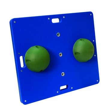 CanDo 15" x 18" Wobble/Rocker Board, 2" Height, Green