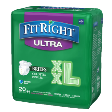 Medline FitRight Ultra Adult Briefs with Tabs XXL