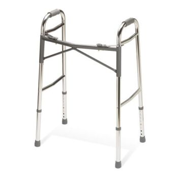 Medline Youth Heavy-Duty Two Button Folding Walker