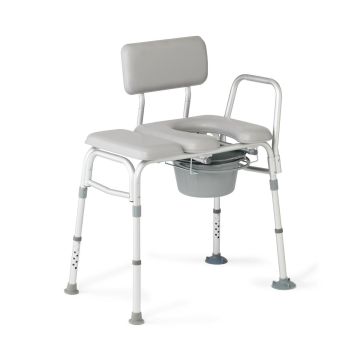 Medline Combination Transfer Bench and Commode, Bariatric - G3-101KBX1