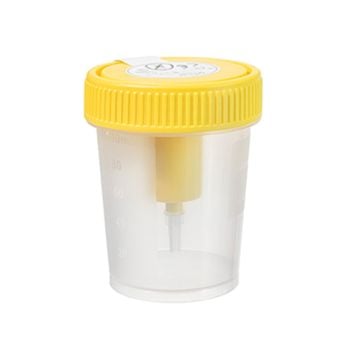 Greiner Bio-One Urine Cup with Integrated Transfer Device, 100 mL