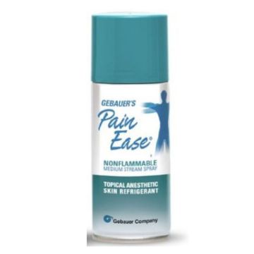The front of the Gebauer Pain Ease Spray can.