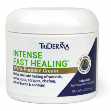 Genuine Virgin Aloe TriDERMA Intense Fast Healing Cream 4oz