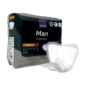 ABENA Man Formula 2 Bladder Control Pad and packaging