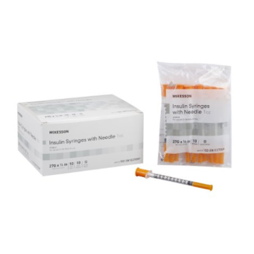 Color Code: Gray 1 mL - 27 Gauge 1/2 Inch Needle, Ultra-Thin Wall (Poly Bag)
