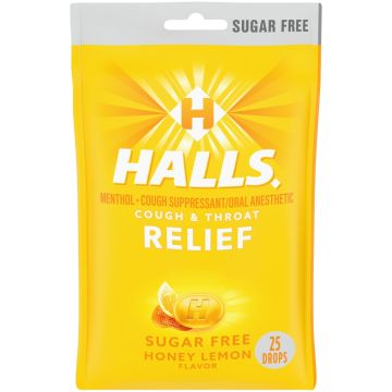 Cold and Cough Relief Halls Sugar-Free