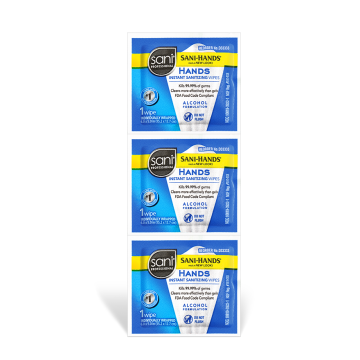 Individually packaged wipes