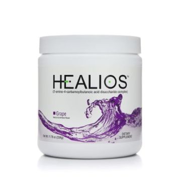 Jar of Grape Healios Mouthwash