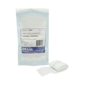 Dukal X-Ray Detectable Vaginal Packing, 4" x 36"