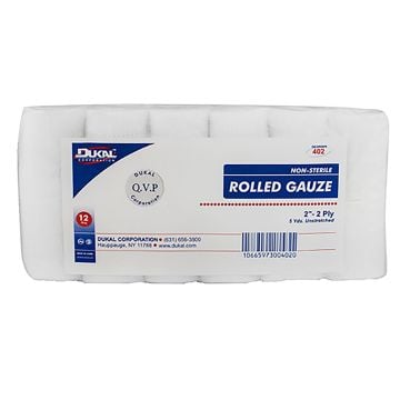 Dukal Rolled Gauze, 2-Ply - Sterile/Non-Sterile