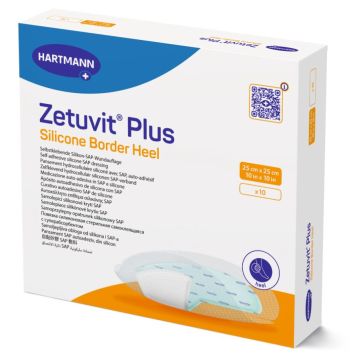 Zetuvit Plus Silicone Borderd Heel Dressing