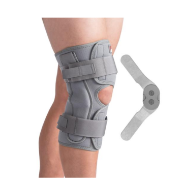 Hinged Knee Brace ROM Color: Grey