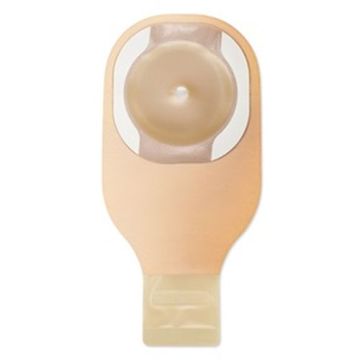 Hollister Premier One-Piece Drainable Ostomy Pouch with Flat CeraPlus Lock-n-Roll Barrier with Tape - Ultra Clear