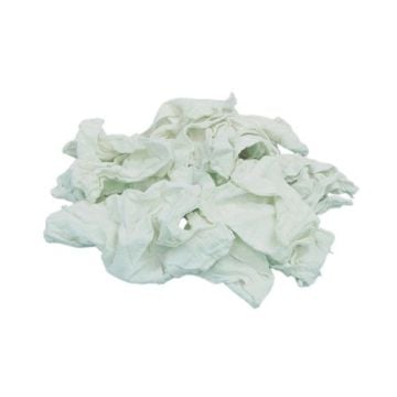 Hospeco White Medium Weight Rags