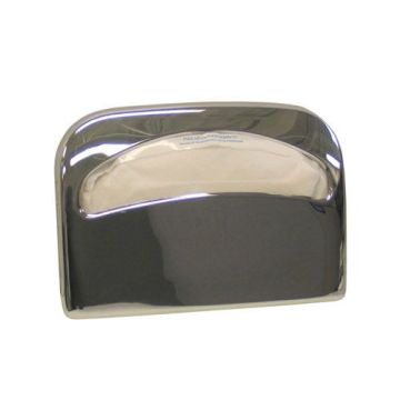 Hospeco Half-Fold Toilet Seat Cover Dispenser, Chrome/Wall Mounted