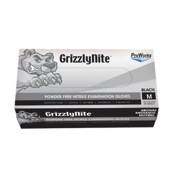 ProWorks Black Nitrile Powder Free Gloves