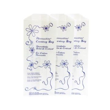 Hospeco Necessities Courtesy Bags Printed White
