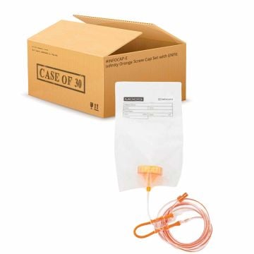 Infinity Orange Screw Cap Set with ENFit Connector