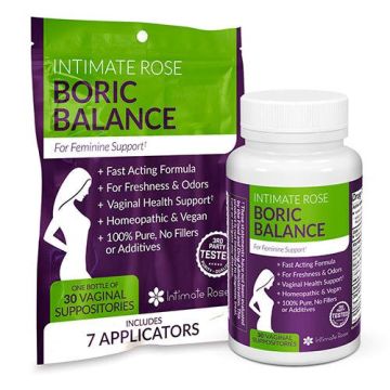 Intimate Rose Boric Balance Suppositories