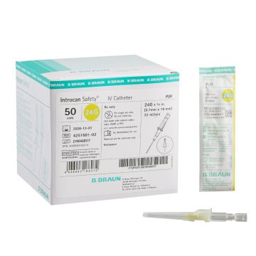 B Braun Introcan Safety IV Catheter PUR