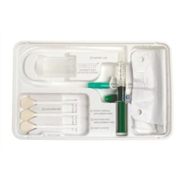 BD Surestep Intermittent Catheter Tray 16 Fr Coude and Straight Tip - INTL16C, INTS16