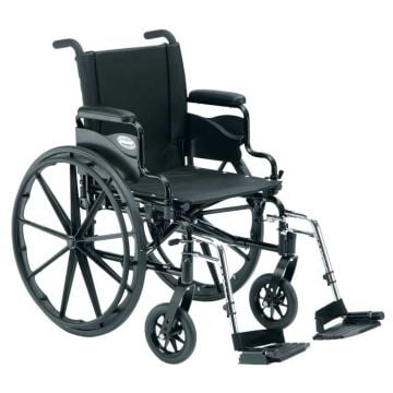 9000 XT Wheelchair with Footrests Extended