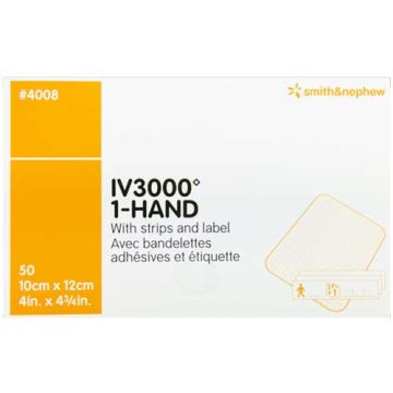 OpSite IV3000 1-Hand 4 x 4-3/4 Inch Central IV Dressing