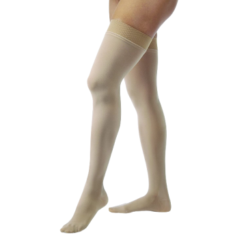 Jobst Opaque 15-20 mmHg Thigh High Compression Stockings, OPEN TOE  