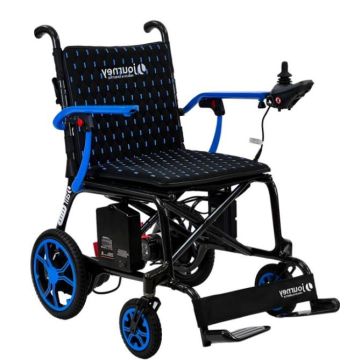 Blue Folding Power Chair