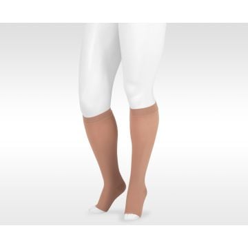 Juzo 3513AD Dynamic 40-50 mmHg Open Toe Knee High Compression Socks, Beige