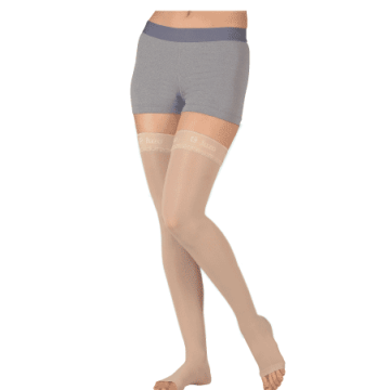 Juzo Basic 4411AG 20-30 mmHg Thigh High Compression Stockings w/ Silicone Border  