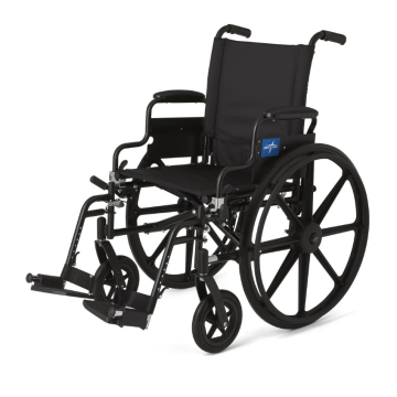 Medline Premium Ultra-Lightweight Wheelchair with Swing-Back Desk-Length Arms