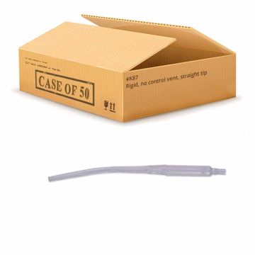 Rigid, no control vent, straight tip Case of 50