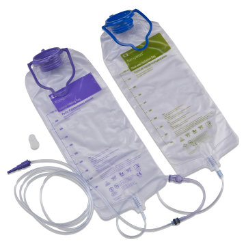 1000 mL Feed Set with 1000 mL Flush Set without Transitional Connector