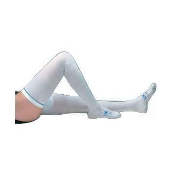TED Hose Thigh High Open Toe Anti-Embolism Compression Stockings Latex-Free, White