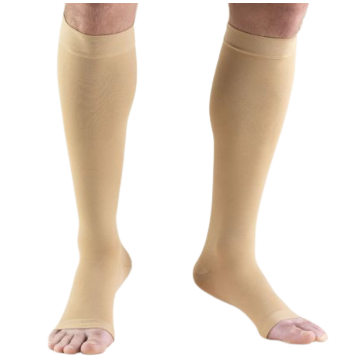 Truform Knee High Compression Stocking Soft Top Open Toe 20-30 mmHg