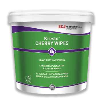 Kresto Cherry Wipes in both canister sizes