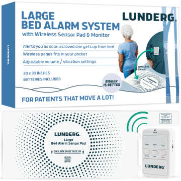 Large Bed Alarm Kit - 20 x 30 Inch Sensor Pad with Pager