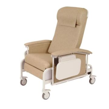 Lark, Vinyl Drop Arm Care Cliner with Nylon Casters