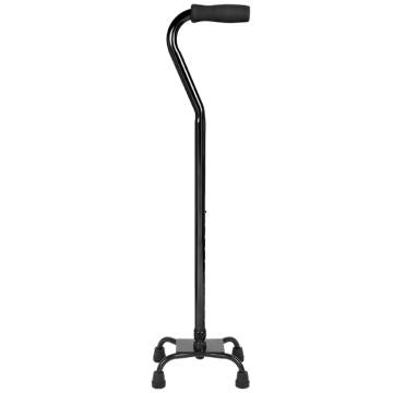 Lumex Bariatric Quad Cane, Silver Vein