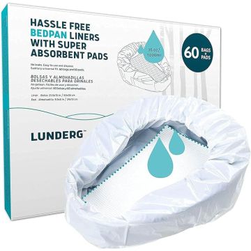 Bedpan Liners - unscented, 60ct