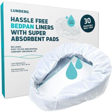 Bedpan Liners - Unscented Liner, 30 ct