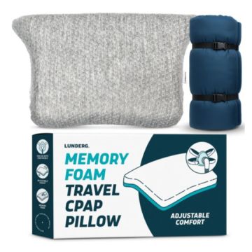 Lunderg Travel CPAP Pillow, Memory Foam
