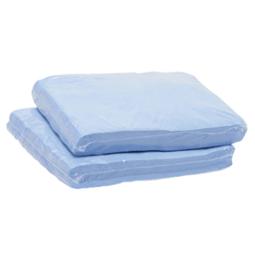 12 x 12 Inch - Creped, Blue, Packed Flat in Poly Pack