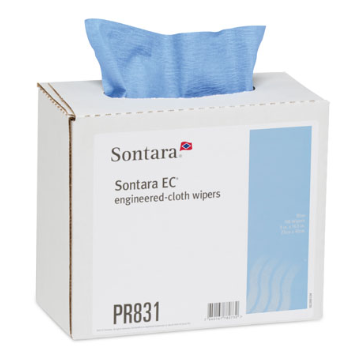 9 x 16.5 Inch - Blue, Creped, Interfolded in Dispenser Box