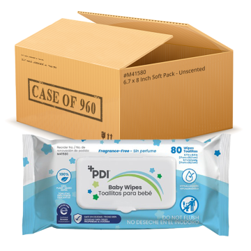 6.7 x 8 Inch Wipe, Soft Pack - Unscented